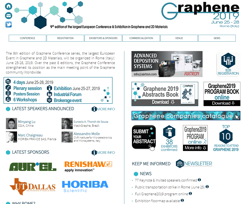 GRAPHENE 2019